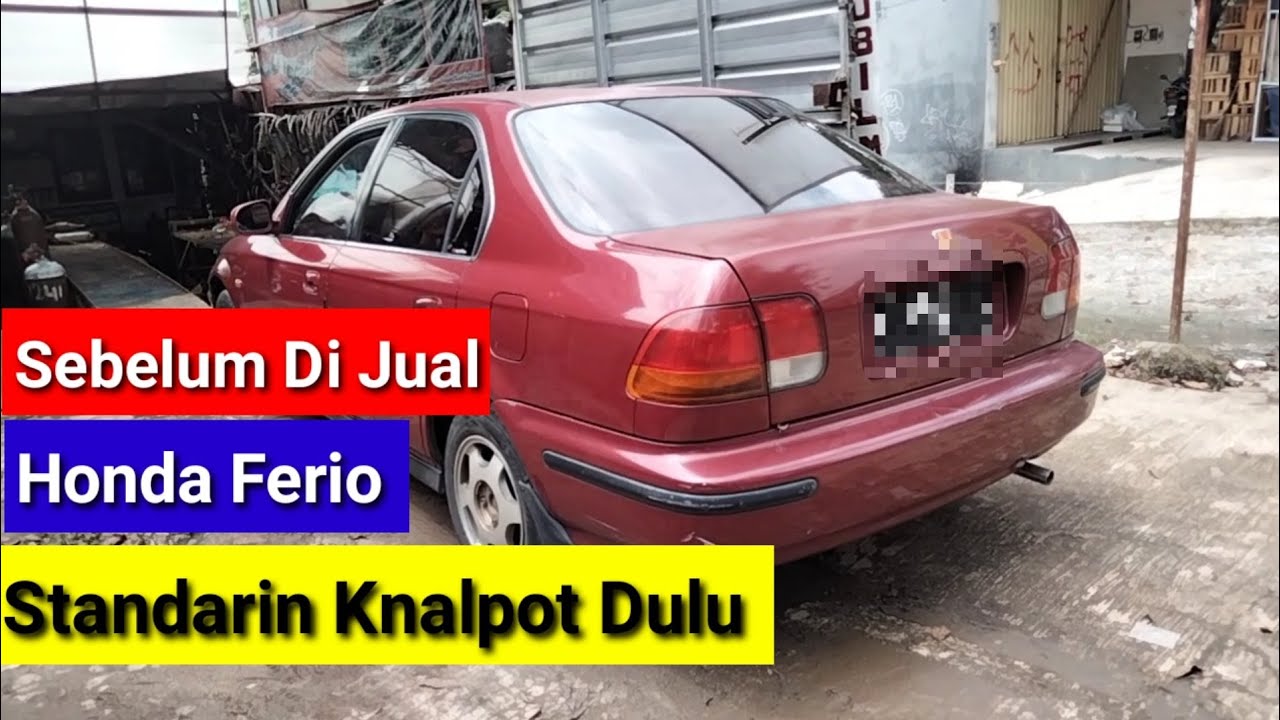 Honda Ferio upgrade knalpot standar dan pipa..biar suara halus
