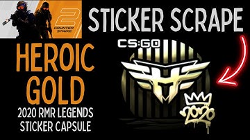 Heroic (Gold) 2020 RMR Sticker Scrape #csgo #ohnepixel #cs2skins