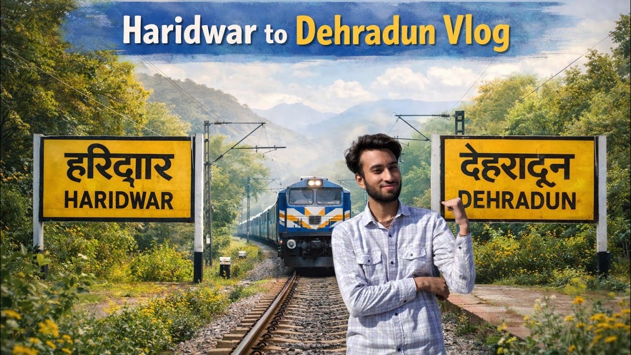 Haridwar to Dehradun: घने जंगलों के बीच से सबसे खूबसूरत Train Journey! 🚂🌿|| 😲Itna ghana jungle?!
