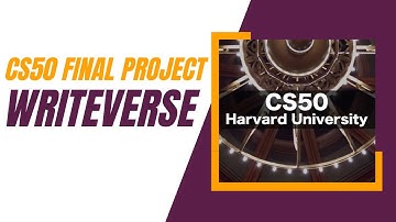 CS50 Final Project 2024 - WriteVerse
