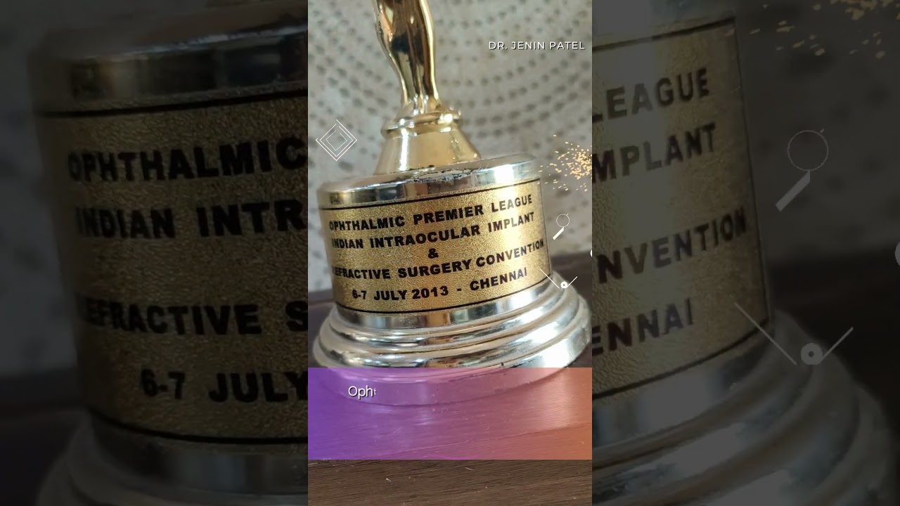 Awards and Achievements -  Dr Jenin Patel - Raghu Kamal Eye Hospital in Malad West, Mumbai