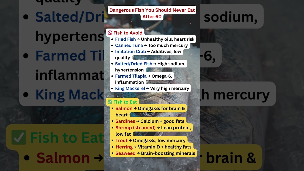 Dangerous Fish You Should Never Eat After 60 ✅