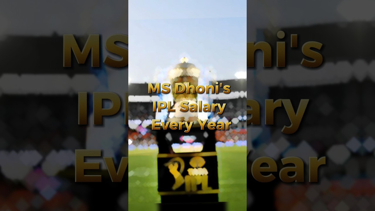 MS Dhoni's IPL salary every year from 2008 - 2023....