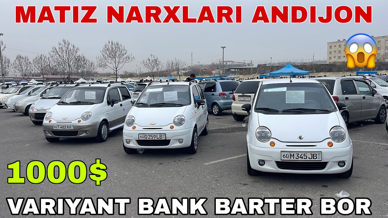 MATIZ SPARK NARXLARI ANDIJON MASHINA BOZOR VARIANT BARTER BOR XAMMA KORSIN BUNAQASI BOLMAGAN 2026