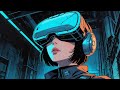 Synthwave Cyberpunk Electronic Music Mix 'Virtual World' / Darksynth / Dark Electro / Ambient Synth