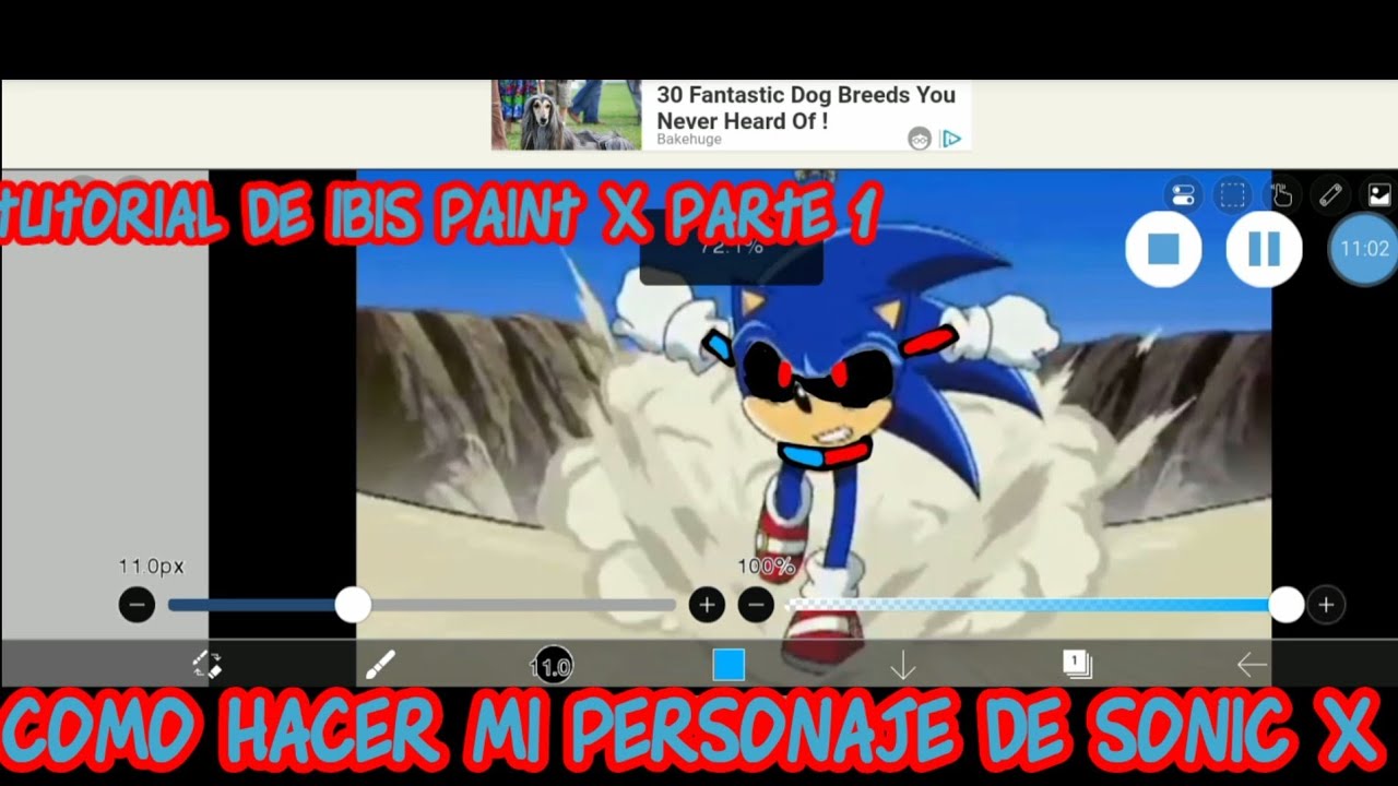 Tutorial de ibis paint X Parte 1 Cómo Hacer mí Personaje de Sonic x ...