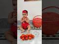 Aha Tamatar Bare Mazedar🍅🍅🍅 #fruitlo #ytshorts #shorts #cutebaby #babyshorts #babygirl #funnyvideo