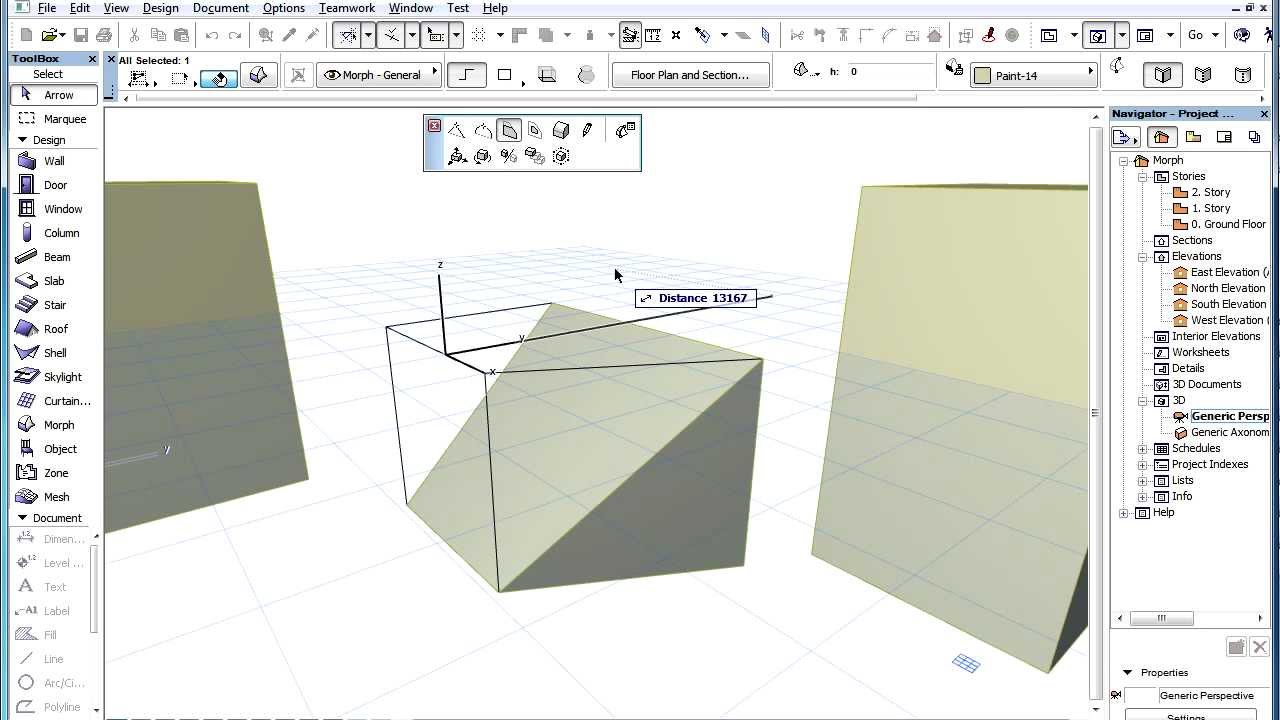 The ARCHICAD MORPH Tool - Offsetting MORPH Edges - YouTube