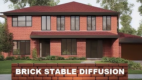 A.I.  Designed Brick Houses [Stable Diffusion]
