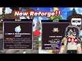 Using secret reforge to get max defense 1 in skyblock blockman go