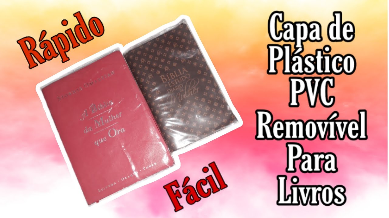 CAPA REMOVÍVEL DE PLÁSTICO PVC PARA LIVROS