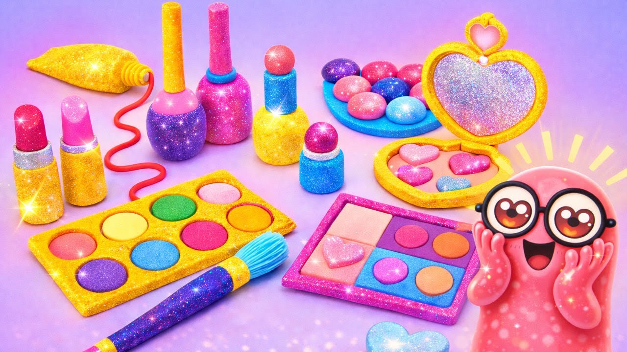 Мы сделали НАСТОЯЩУЮ косметику из глины?! 💄✨ Сверкающий DIY