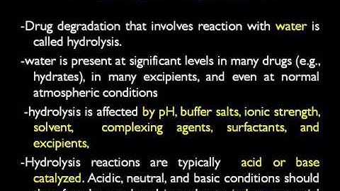PHARMACEUTICAL STABILITY INDICATING METHODS