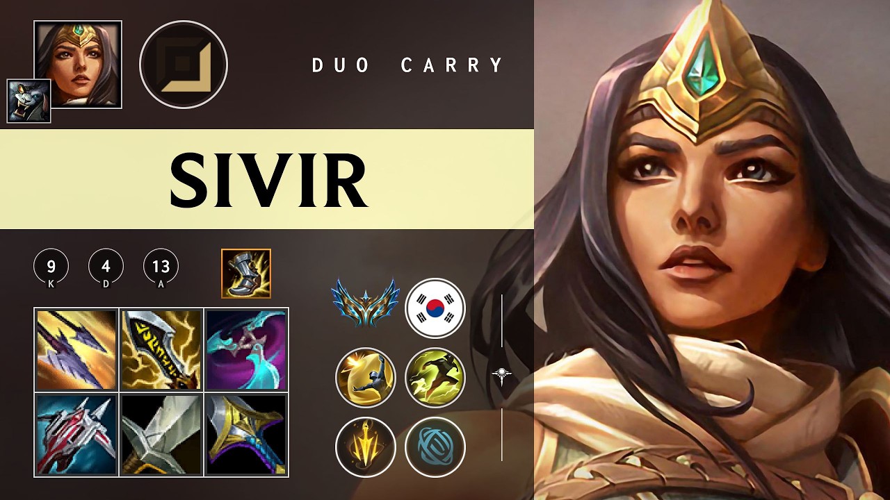 Sivir ADC vs Yunara - KR Challenger Patch 26.04