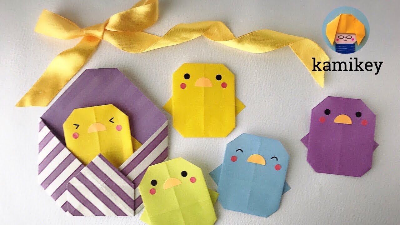 簡単 折り紙 ひよこ カミキィ Origami Chick Youtube