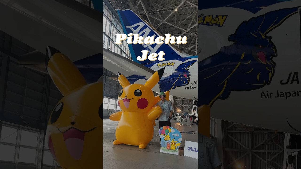 I FLEW ON A PIKACHU JET⚡️✈️ #perthnakhun #pikachujet