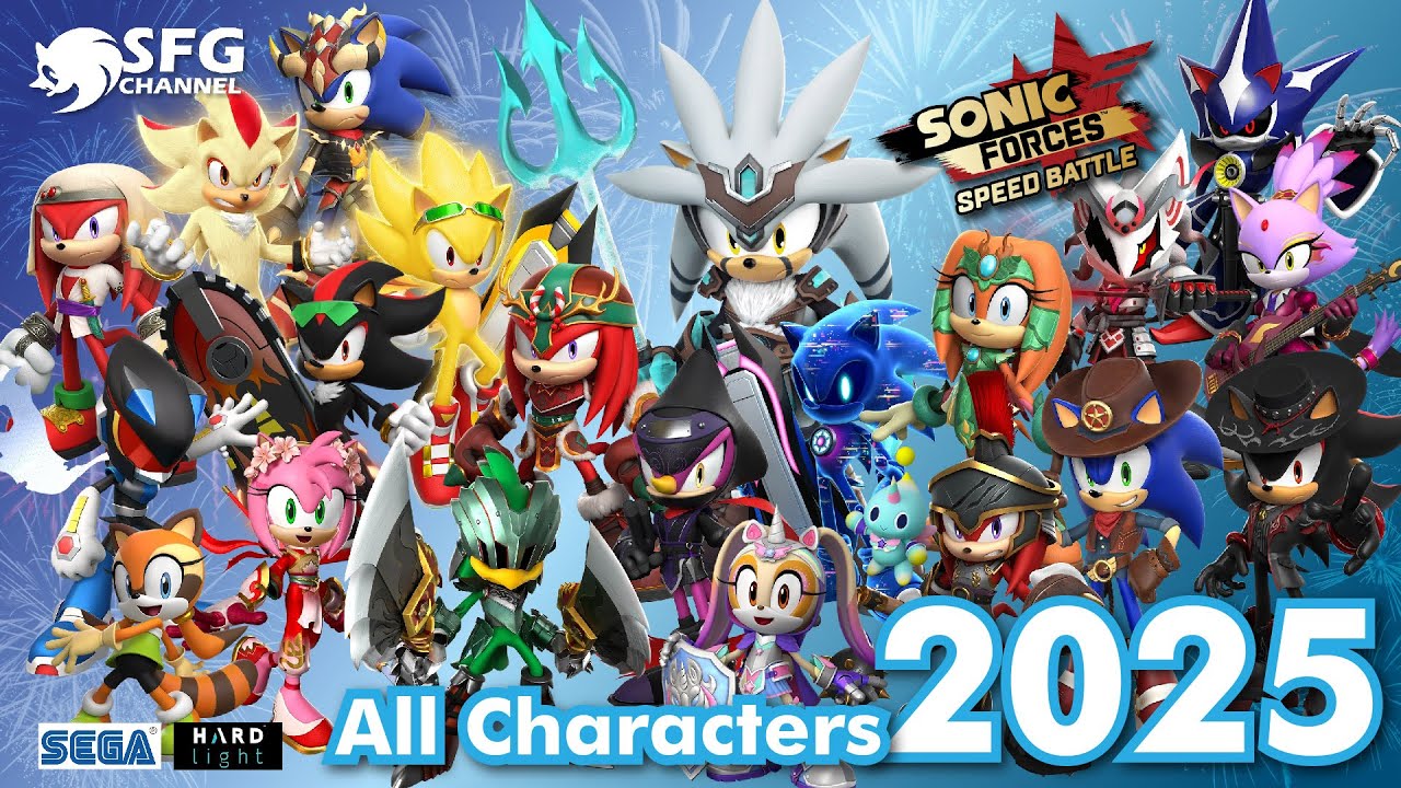 All Characters in 2025 Rapid Recap - Sonic Forces Speed Battle - SFG Channel