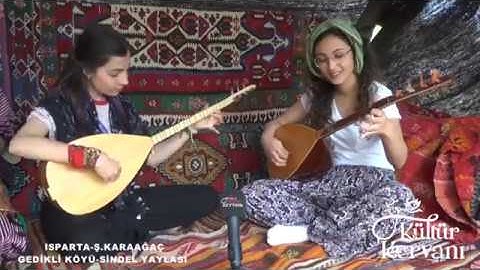 Yörük Kızı  Ayça Akkın  ve  Güllü ile  Çadırda  muhabbet - Çaya Düştü Tutamadım Golunu. SinemAyça