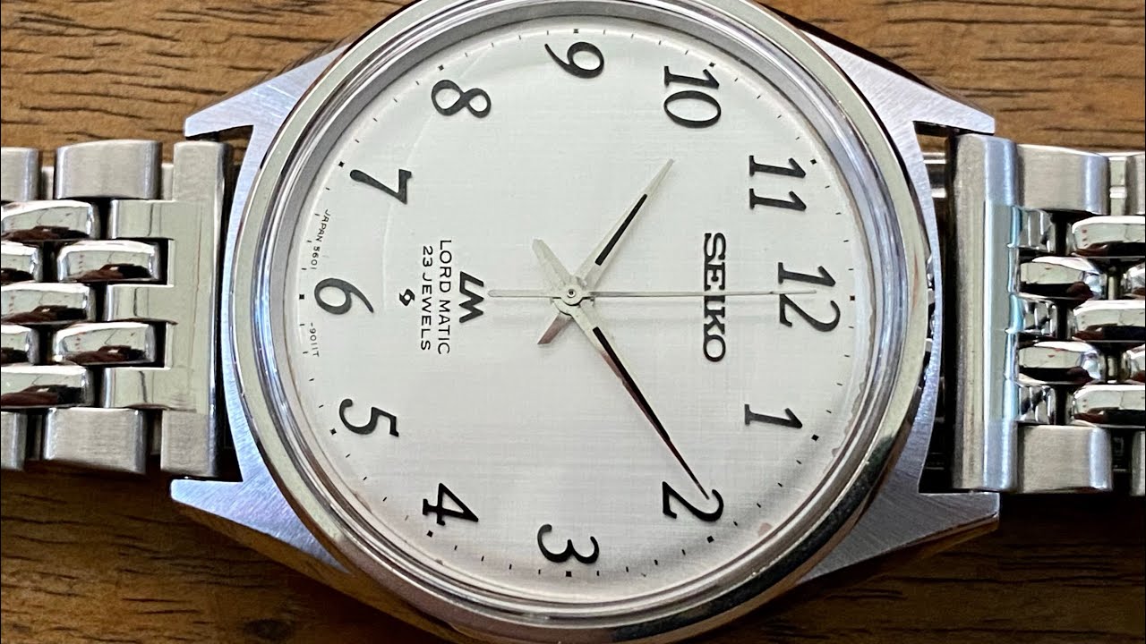 Clean Vintage December 1971 Seiko LM LordMatic 5601-9000 Arabic