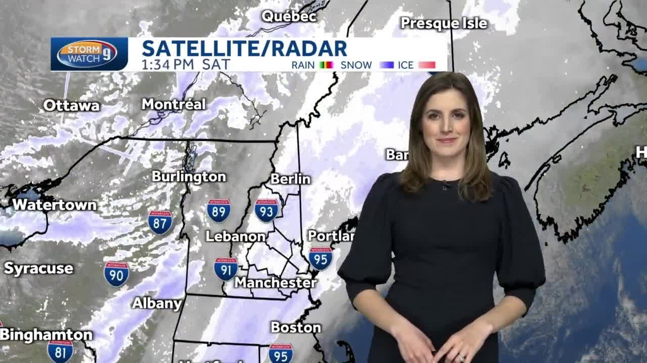 Video: snow squalls and showers push through New Hampshire - YouTube
