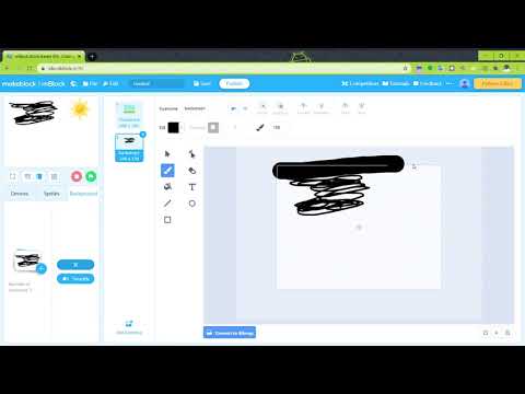 How to create/paint a backdrop/background (mBlock - Block Based IDE  Coding for Beginners)