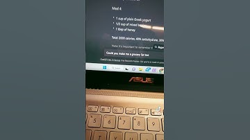 Chat GPT for meal planning!