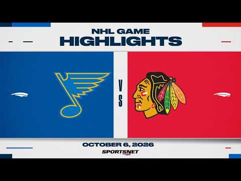 NHL Highlights | Blues vs. Blackhawks - October 6, 2026