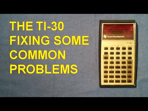 Texas Instruments TI-30 Digital Calculator: Repairs