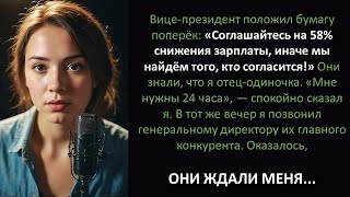 видео: Вице-президент сказал: «Согласитесь на сокращение зарплаты на 58% , или мы вас заменим» — тем....... картинка: Вице-президент сказал: «Согласитесь на сокращение зарплаты на 58% , или мы вас заменим» — тем.......
