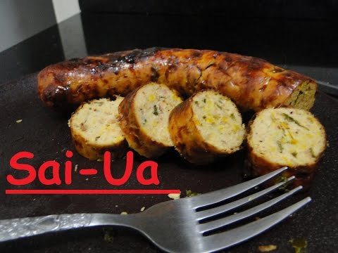 Vídeo: Sai Oua Receita De Salsicha Do Norte Da Tailândia