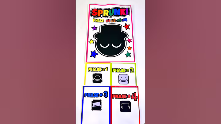 🌈SPRUNKI Black | ASMR Phase 1vs2vs3vs4 Squishy #blindbag #papercraft #sprunkiincredibox #squishy