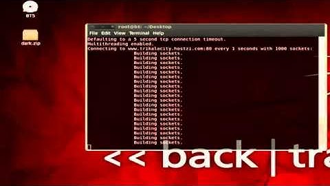 DDos attack with Tommy in backtrack 5 r3 ~ Copied Hack