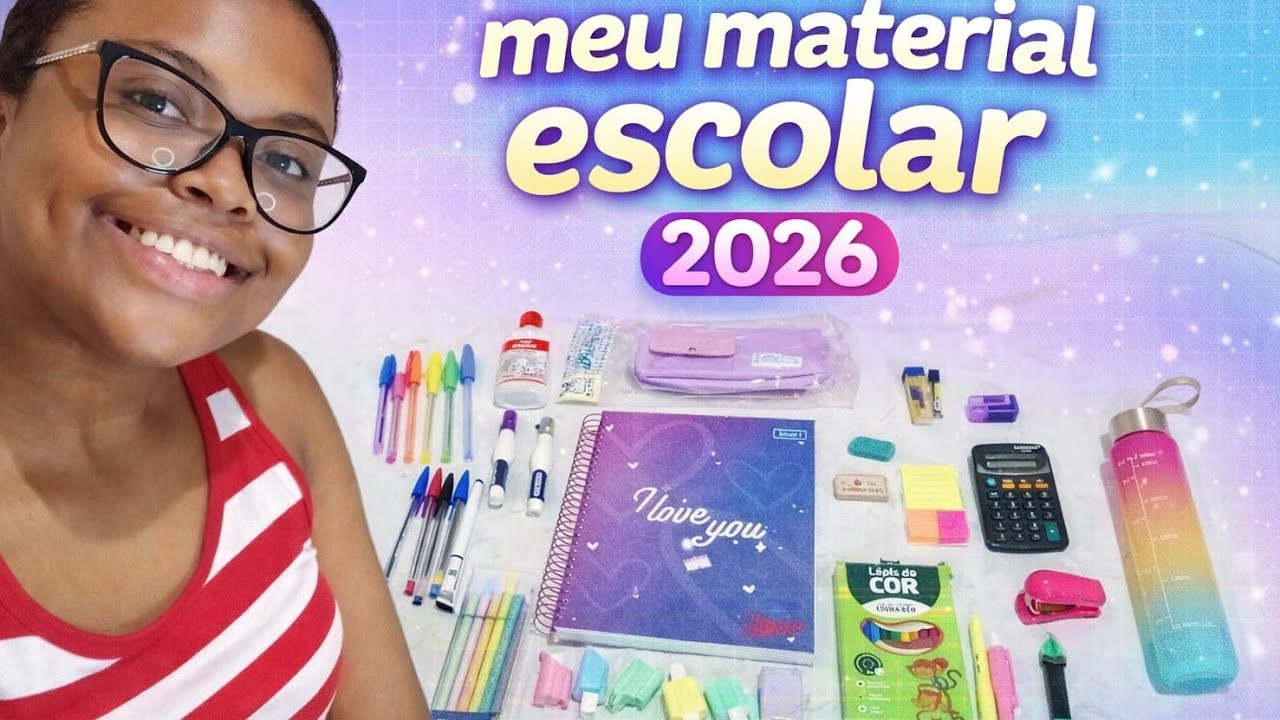 Mostrando meu material escolar 2026:versão faculdade📚