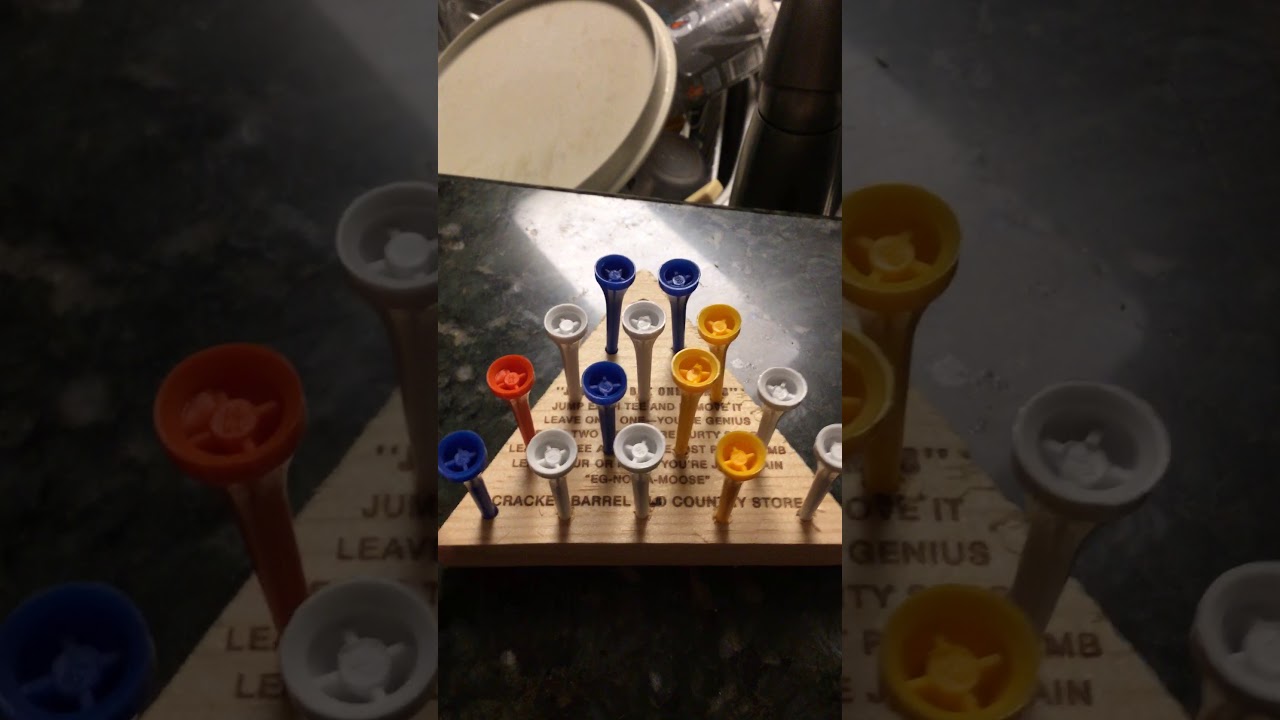 How to solve the Cracker Barrel peg game YouTube