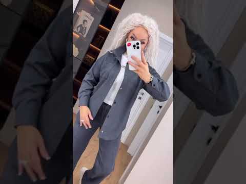 Стильний жіночий костюм двійка штани та сорочка (Розмір 42, 44, 46, 48), Графітовий, відео 1