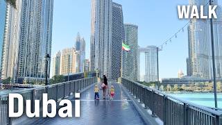 Dubai Walking Tour 4k 🇦🇪 | Marina Walk, Dubai Creek, Gold & Spice Souk  Part Ii