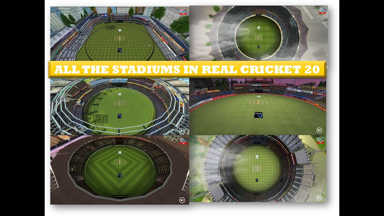 All Stadiums in Real Cricket 20 | Comment Which is ur Fav Stadium | Mine is Dharamshala & Wellington
