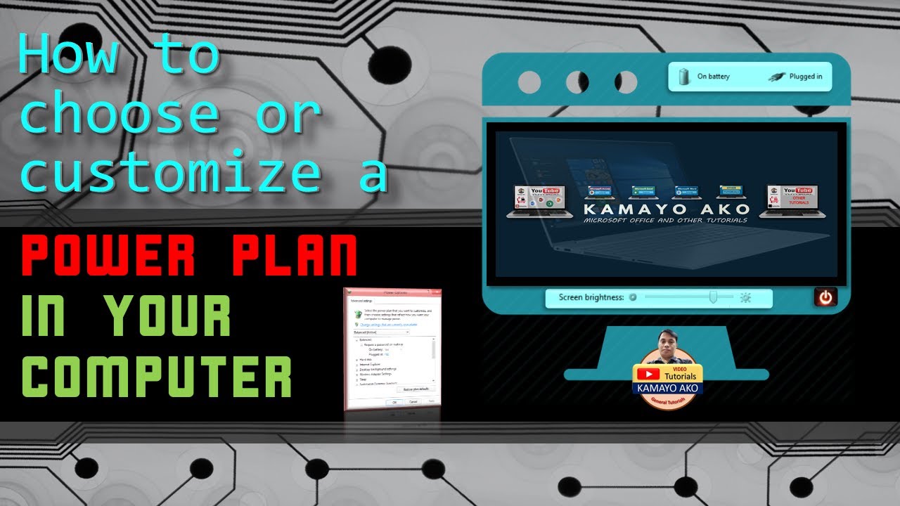 Choose Or Customize A Power Plan
