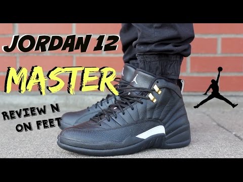 jordan 12 master on feet