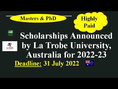 Scholarships Announced by La Trobe University Australia for 2022 & 23