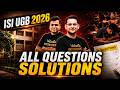 ISI 2026 UGB Complete Question Solutions | Abhay Sir | VOS