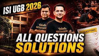 ISI 2026 UGB Complete Question Solutions | Abhay Sir | VOS
