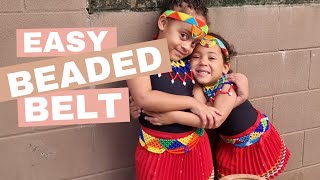 Easy beaded belt