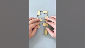 How do you build two crosses with these seven pieces?#iq#iqtest#shortvideo