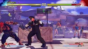 STREET FIGHTER 5 CHAMPION EDITION GUILE V2 MIXED FAST SPECIAL R.( TRAINING MODE ) ARCADE STICK MODE