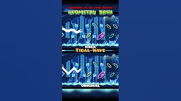 Geometry Dash Original vs Hack (Tidal Wave) #geometrydash #shorts