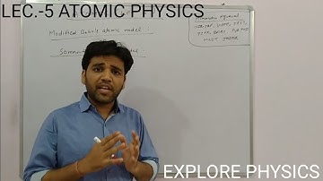 Atomic and molecular physics ! (LECTURE-5)