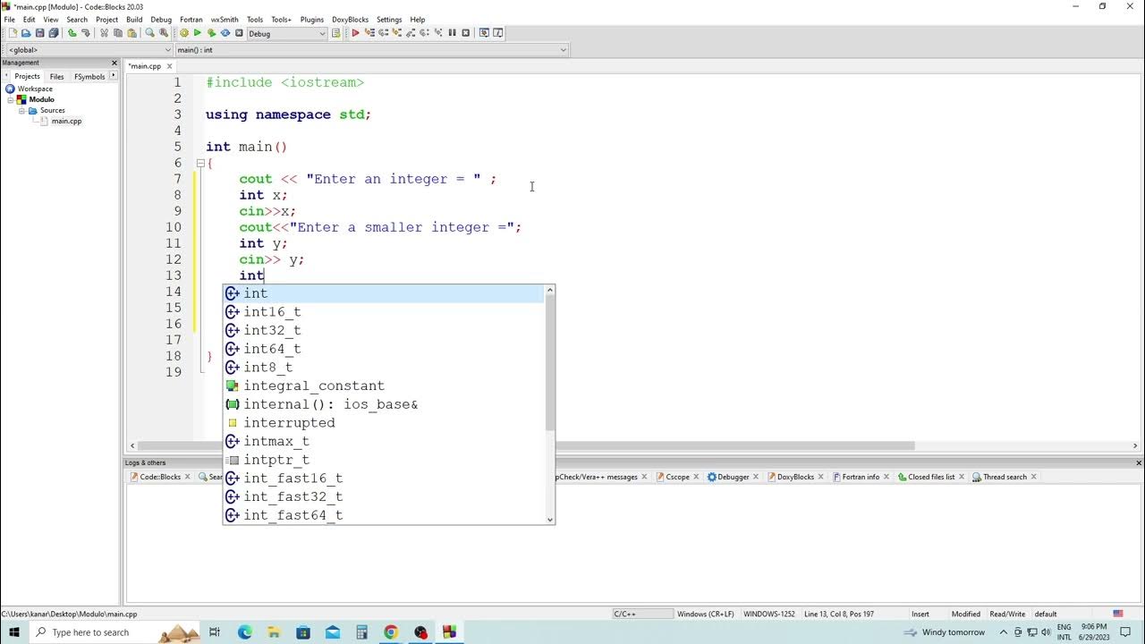 Modulo in C++ Lesson 50 HD - YouTube