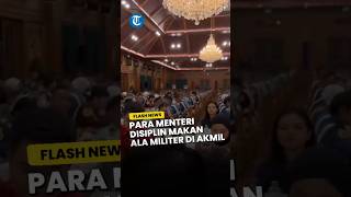 Keseruan Makan Bersama Para Menteri ala Militer di Akmil:Selesai saat Lonceng Berbunyi!