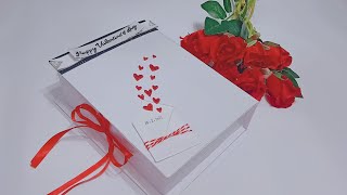 طريقة عمل بوكس هدايا لعيد الحب ( الفلانتين ) How to make Valentine's gift box 2021❤️